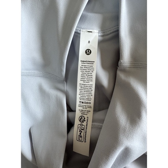 New Lululemon Wunder Under Size 8 Senseknit HR Tight 25" Starch Blue Compression - Picture 5 of 11